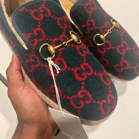 Brand new hunter green Gucci Fria loafers - Picture 4 of 6
